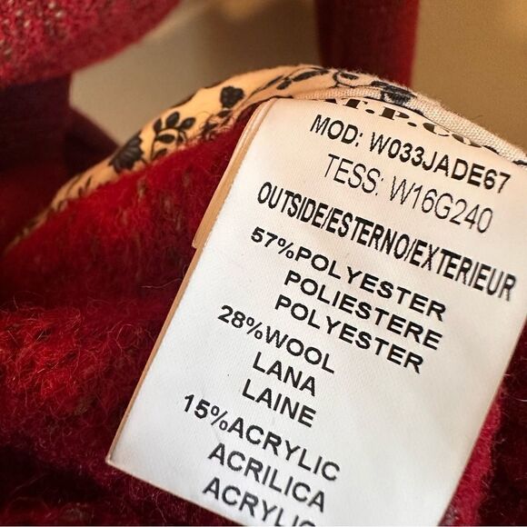 AT.P.CO | S | Italian designer wool blend mid length single breasted car coat - Picture 7 of 11